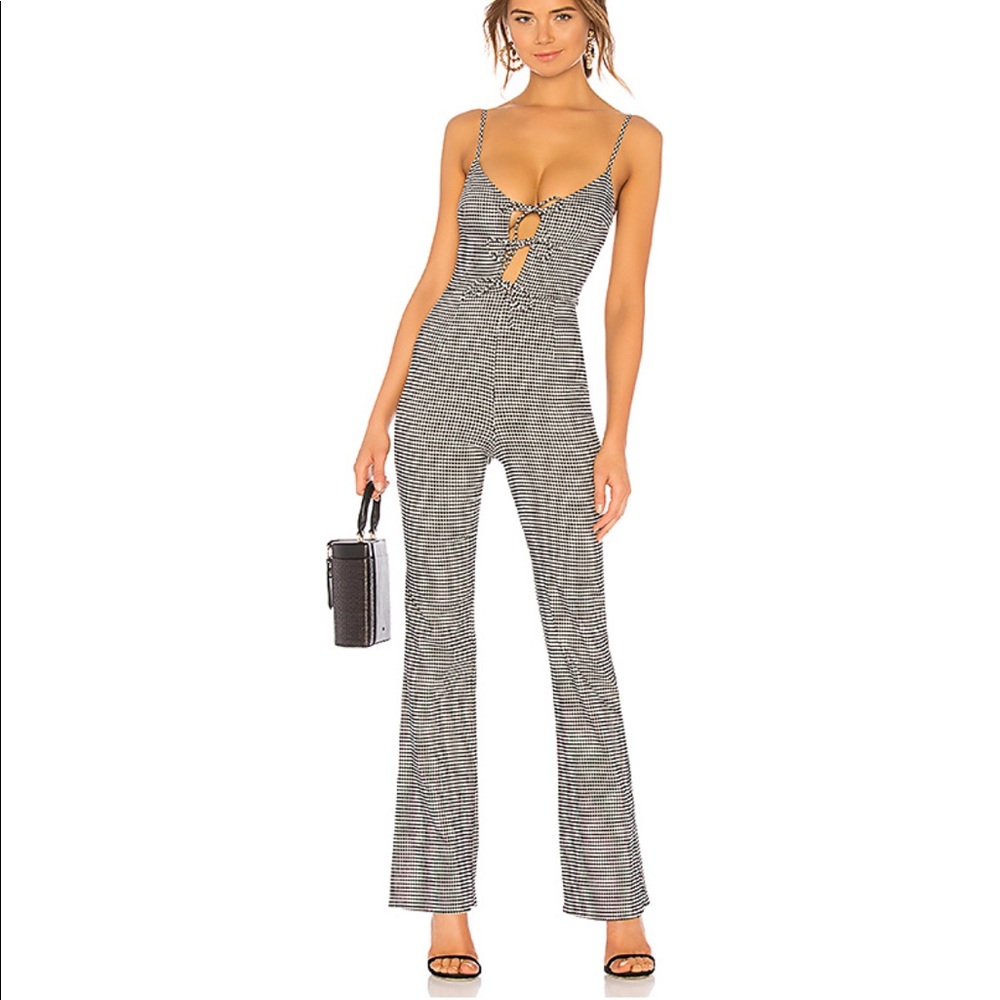 Lovers + Friends gingham jumpsuit